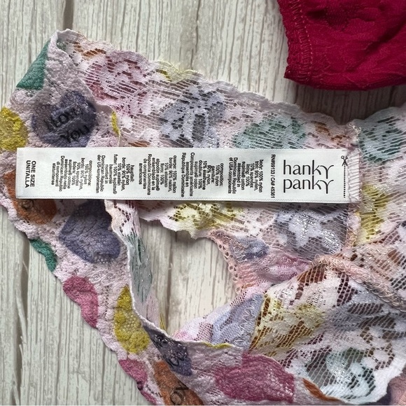 Original Rise Lace Thong Hanky Panky One Size - Picture 2 of 2